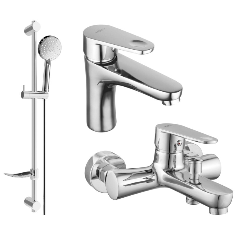 Mexen Kama DF75 zestaw wannowy, chrom - 72503DF75-00