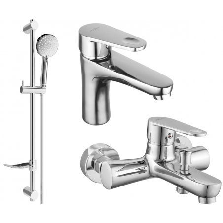Mexen Kama DF75 zestaw wannowy, chrom - 72503DF75-00
