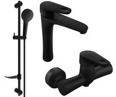 Mexen Kama DF05 zestaw prysznicowy, czarny - 72514DF05-70