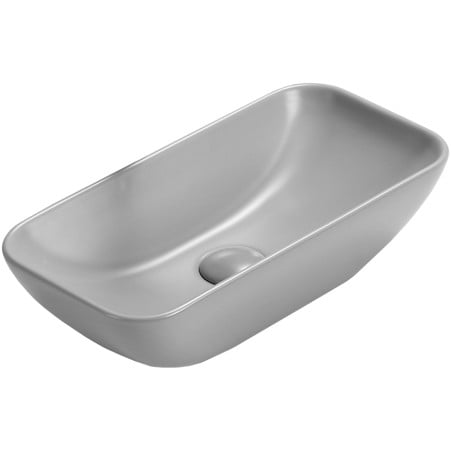 Mexen Klara umywalka nablatowa 46 x 23 cm, szara jasna mat - 21564661