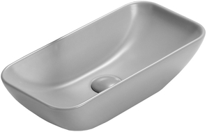 Mexen Klara umywalka nablatowa 46 x 23 cm, szara jasna mat - 21564661