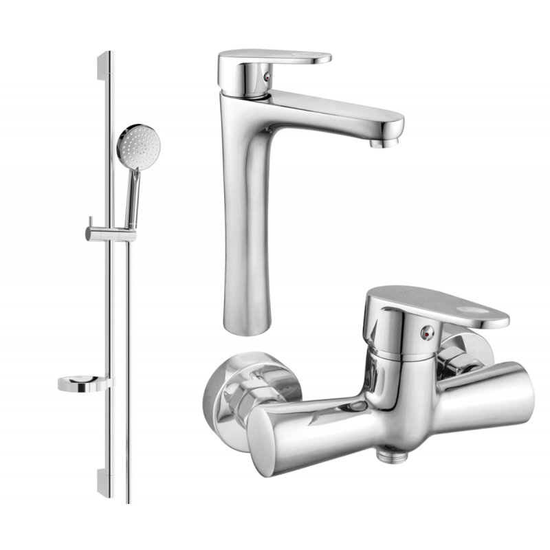 Mexen Kama DS75 zestaw prysznicowy, chrom - 72514DS75-00