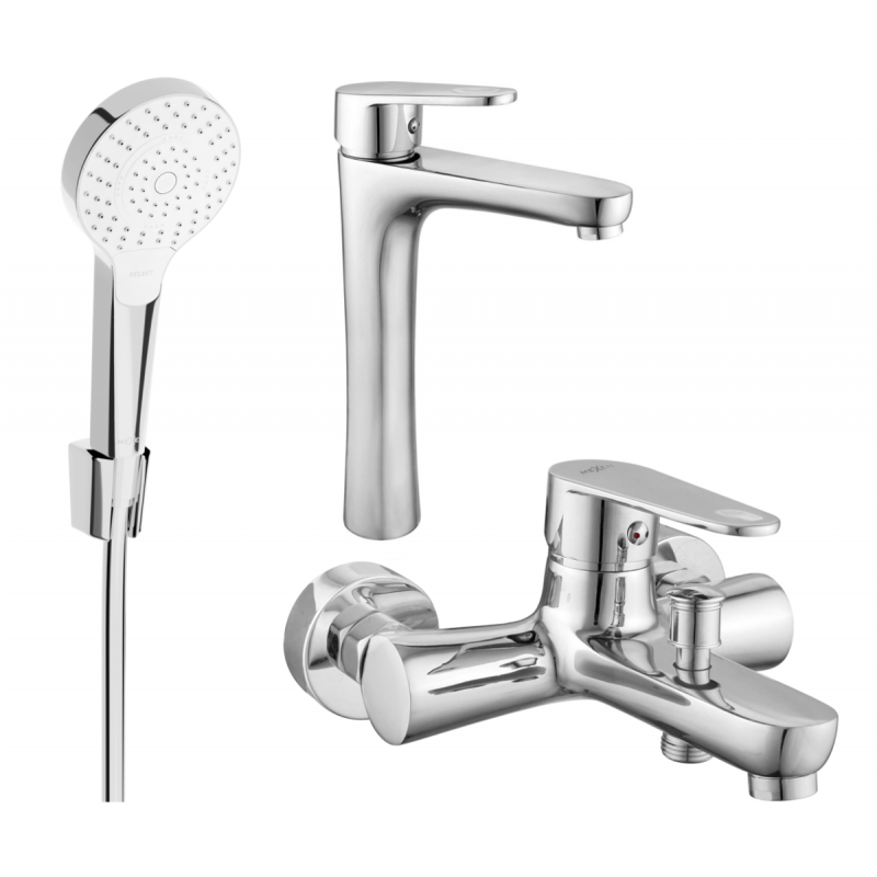 Mexen Kama R05 zestaw wannowy, chrom - 72513R05-00