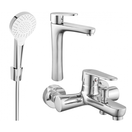 Mexen Kama R05 zestaw wannowy, chrom - 72513R05-00