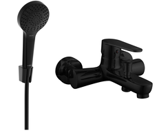 Mexen Kama R05 bateria wannowa z zestawem prysznicowym, czarna - 7253R05-70