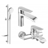 Mexen Pecos DF05 zestaw wannowy, chrom - 72703DF05-00