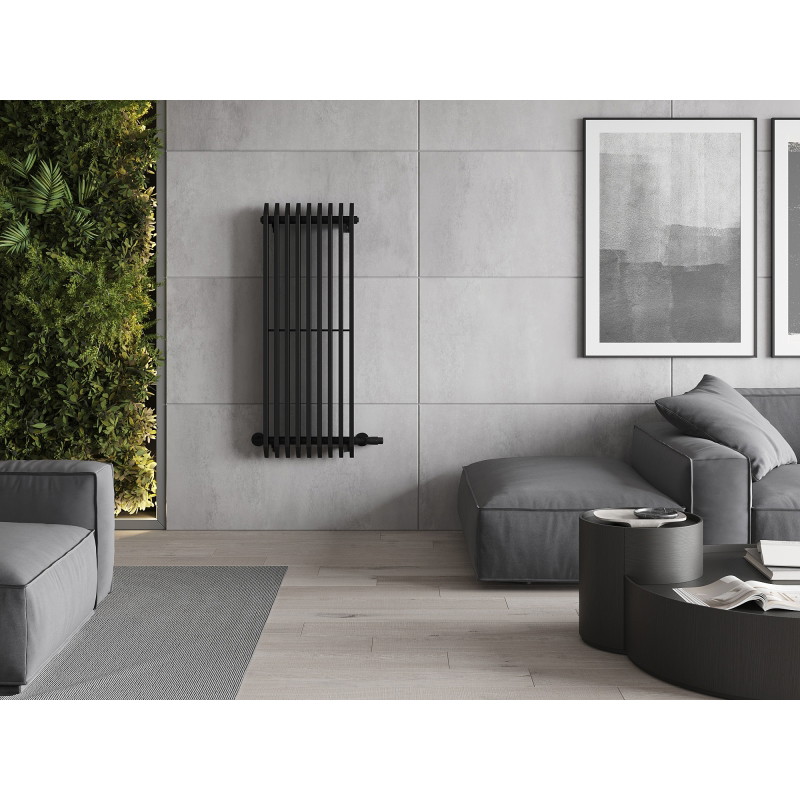Mexen Aurora grzejnik dekoracyjny 1200 x 450 mm, 917 W, czarny - W212-1200-450-00-70