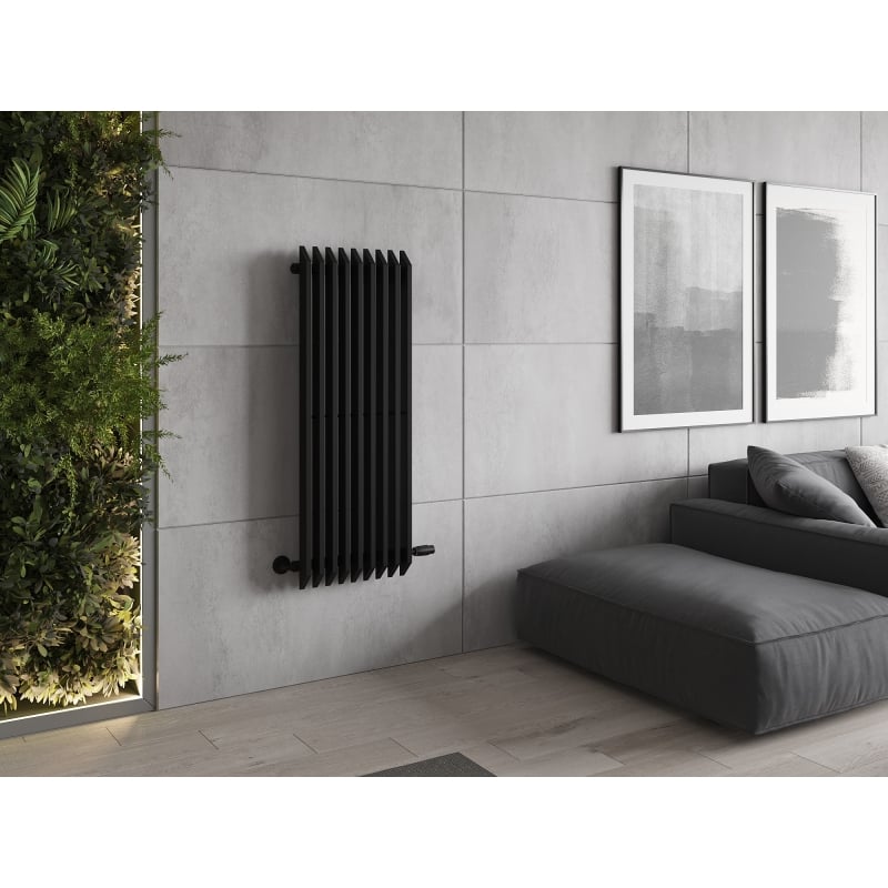 Mexen Aurora grzejnik dekoracyjny 1200 x 450 mm, 917 W, czarny - W212-1200-450-00-70