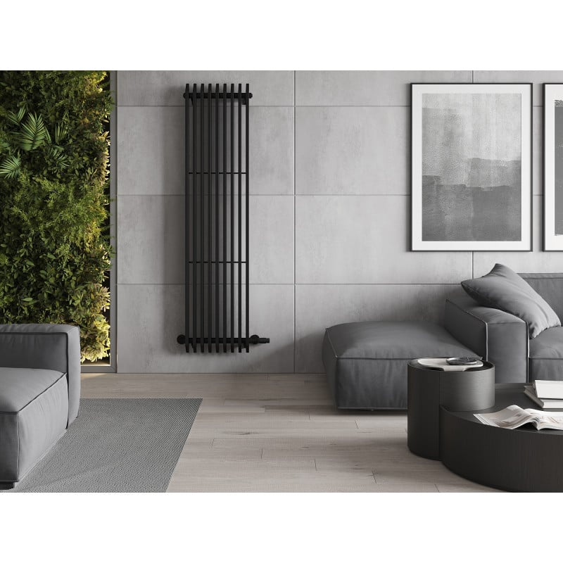 Mexen Aurora grzejnik dekoracyjny 1800 x 450 mm, 1347 W, czarny - W212-1800-450-00-70
