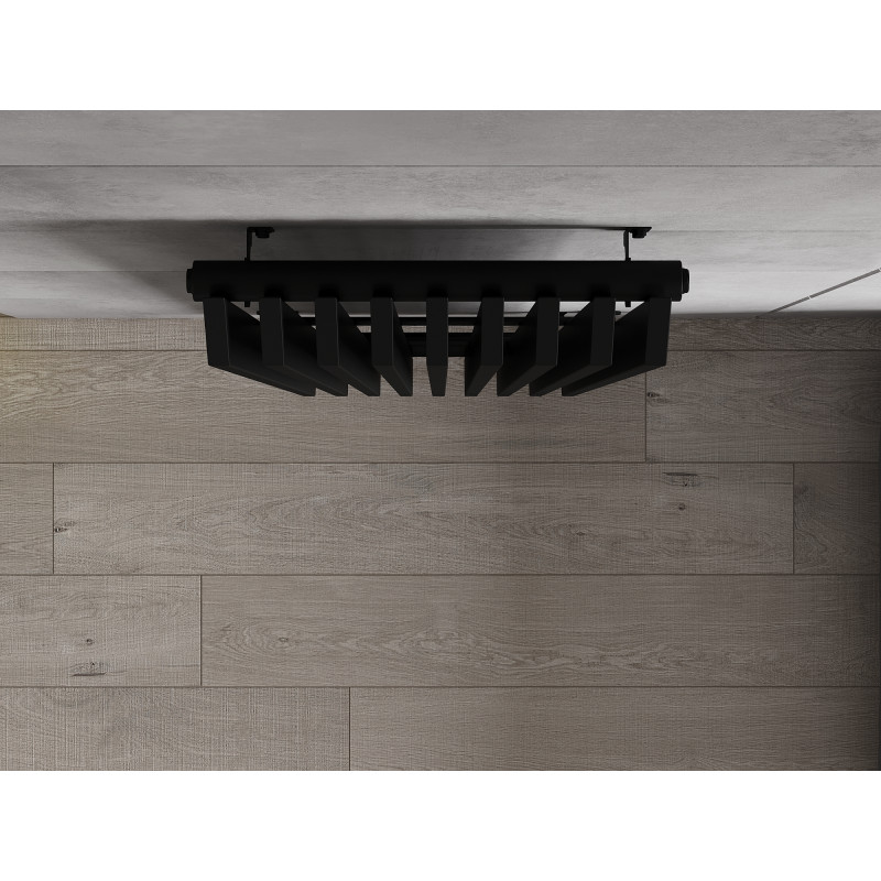 Mexen Aurora grzejnik dekoracyjny 1800 x 450 mm, 1347 W, czarny - W212-1800-450-00-70