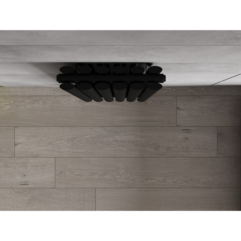 Mexen Dallas grzejnik dekoracyjny 1600 x 360 mm, 1039 W, czarny - W214-1600-360-00-70