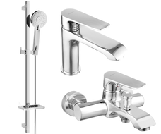 Mexen Pecos DQ40 zestaw wannowy, chrom - 72703DQ40-00