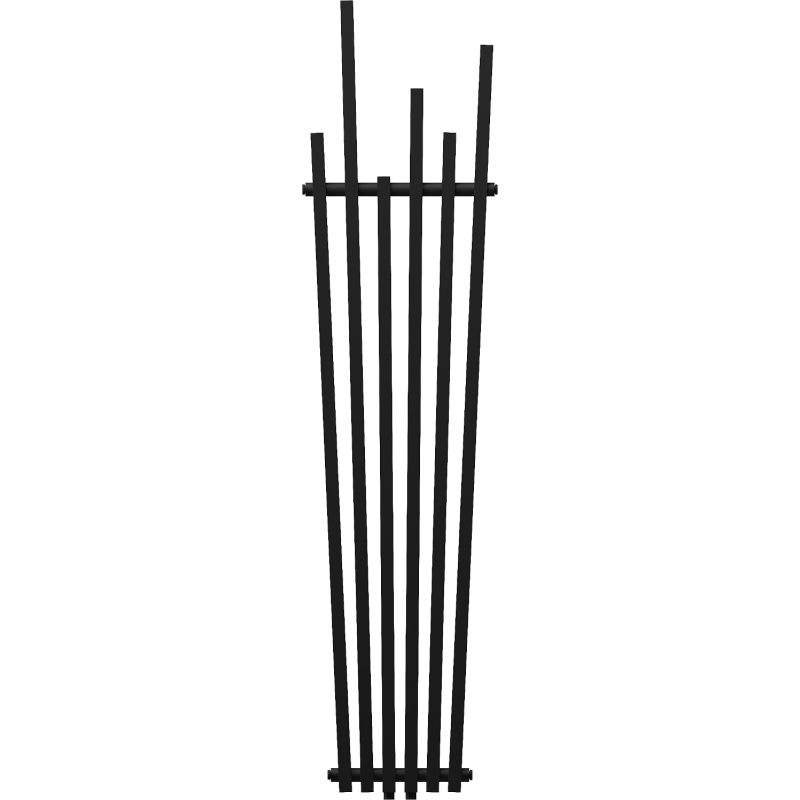 Mexen Omaha grzejnik dekoracyjny 1800 x 420 mm, 655 W, czarny - W208-1800-420-00-70