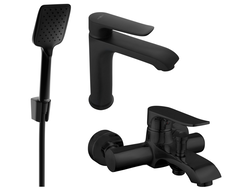 Mexen Pecos R62 zestaw wannowy, czarny - 72703R62-70