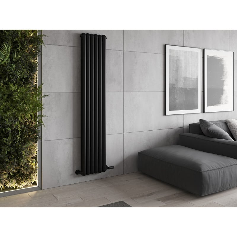 Mexen Kent grzejnik dekoracyjny 1882 x 380 mm, 1392 W, czarny - W216-1882-380-00-70