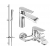 Mexen Pecos DQ72 zestaw wannowy, chrom - 72703DQ72-00