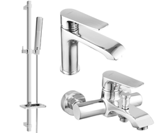 Mexen Pecos DQ72 zestaw wannowy, chrom - 72703DQ72-00