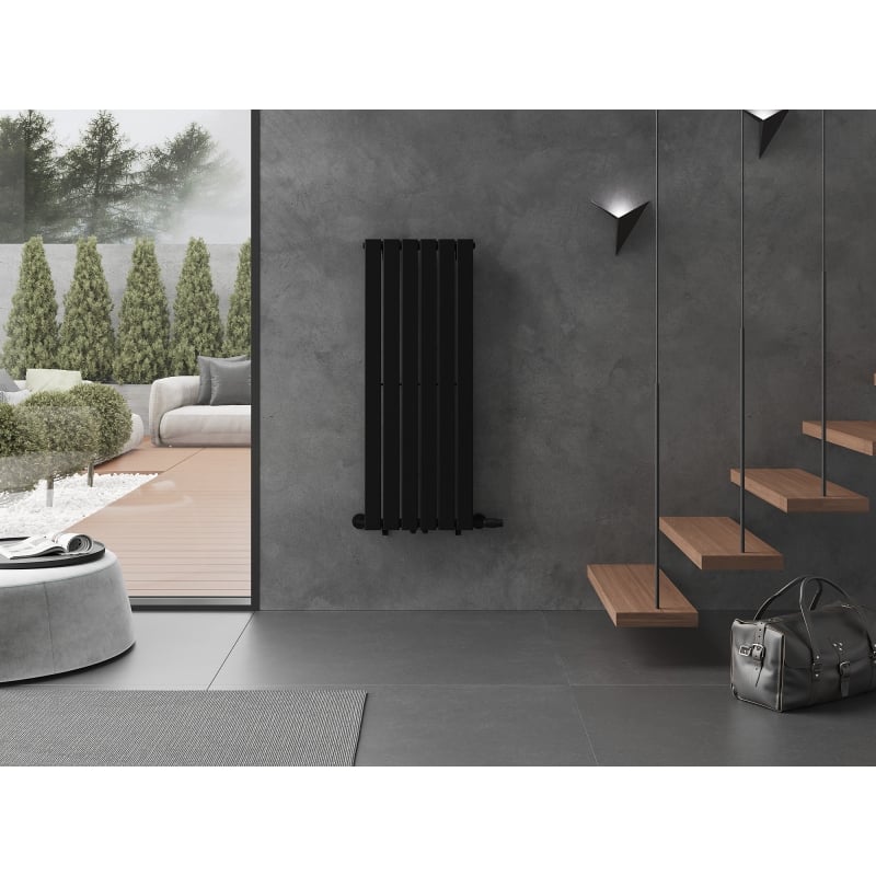 Mexen Boston grzejnik dekoracyjny 1200 x 452 mm, 611 W, czarny - W213-1200-452-00-70