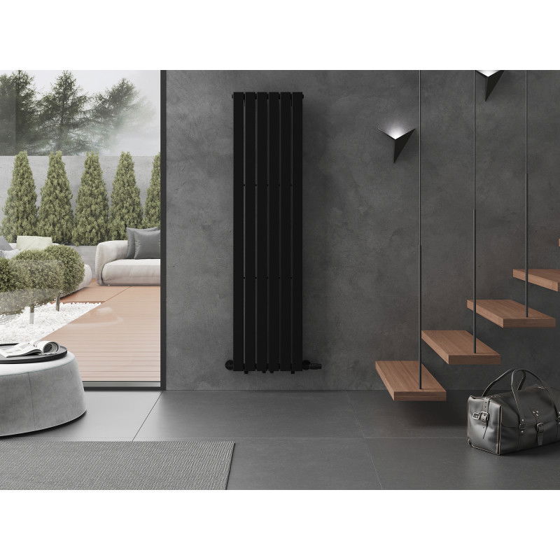 Mexen Boston grzejnik dekoracyjny 1800 x 452 mm, 888 W, czarny - W213-1800-452-00-70