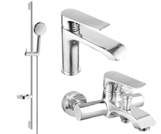 Mexen Pecos DS75 zestaw wannowy, chrom - 72703DS75-00