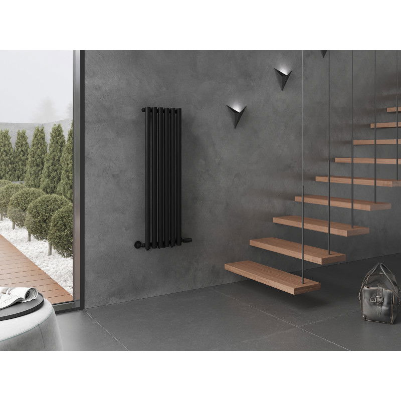 Mexen Nevada grzejnik dekoracyjny 1200 x 360 mm, 483 W, czarny - W201-1200-360-00-70