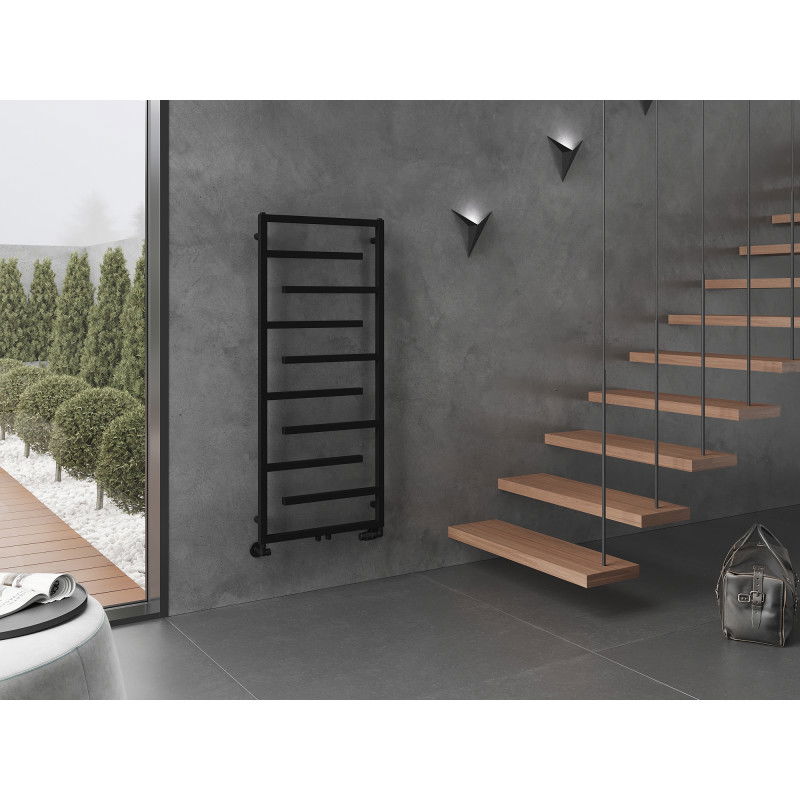 Mexen Orlando grzejnik dekoracyjny 1380 x 600 mm, 445 W, czarny - W207-1380-600-00-70