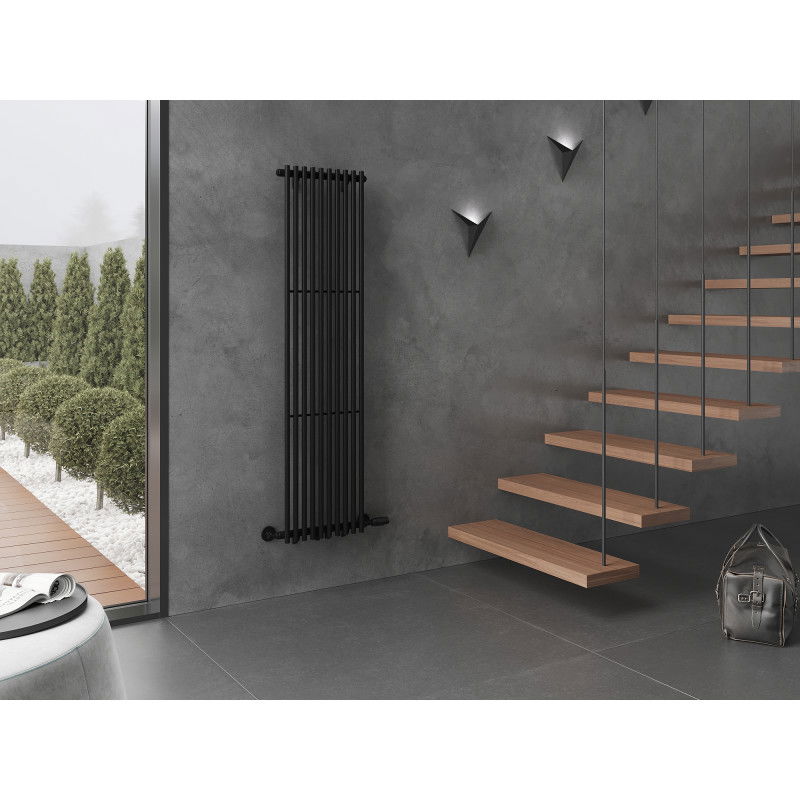Mexen Tulsa grzejnik dekoracyjny 1600 x 420 mm, 613 W, czarny - W219-1600-420-00-70