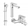 Mexen Pecos DQ40 zestaw wannowy, chrom - 72713DQ40-00