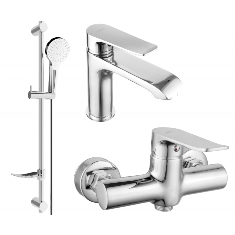 Mexen Pecos DF05 zestaw prysznicowy, chrom - 72704DF05-00