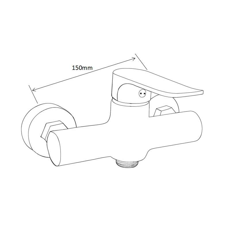 Mexen Pecos DF05 zestaw prysznicowy, chrom - 72704DF05-00