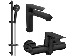 Mexen Pecos DQ40 zestaw prysznicowy, czarny - 72704DQ40-70