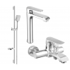 Mexen Pecos DS62 zestaw wannowy, chrom - 72713DS62-00