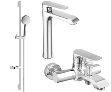 Mexen Pecos DS75 zestaw wannowy, chrom - 72713DS75-00