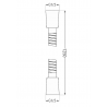 Mexen wąż prysznicowy 125 cm, czarny - 79435-70