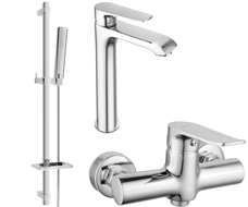 Mexen Pecos DQ72 zestaw prysznicowy, chrom - 72714DQ72-00