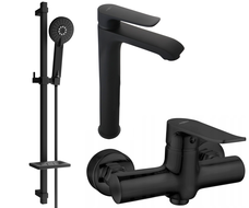 Mexen Pecos DQ40 zestaw prysznicowy, czarny - 72714DQ40-70