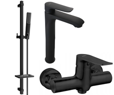 Mexen Pecos DQ72 zestaw prysznicowy, czarny - 72714DQ72-70