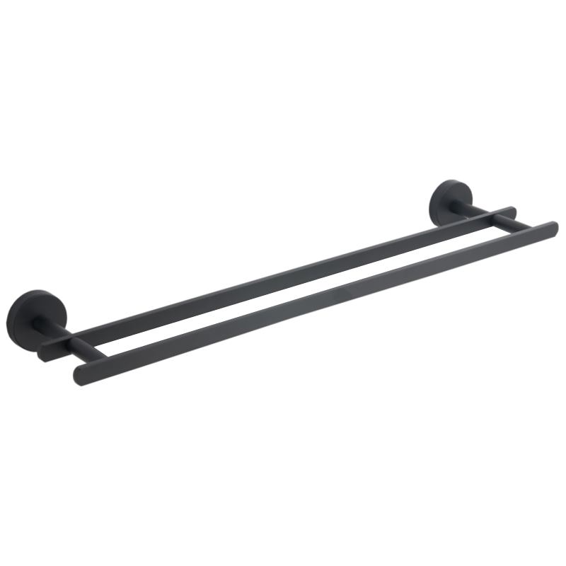 Mexen Loft podwójny wieszak na ręcznik, czarny - 7012625-70