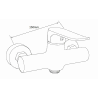 Mexen Pecos DS75 zestaw prysznicowy, czarny - 72714DS75-70