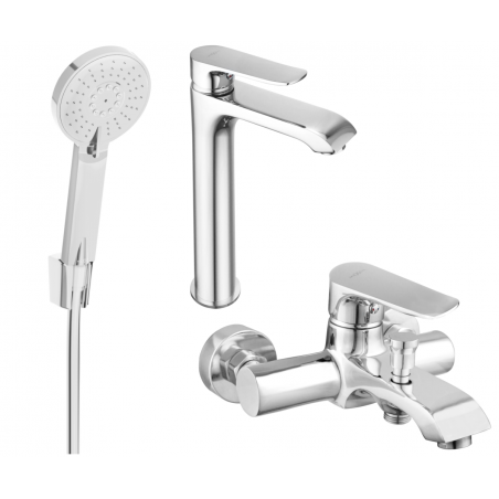 Mexen Pecos R40 zestaw wannowy, chrom - 72713R40-00