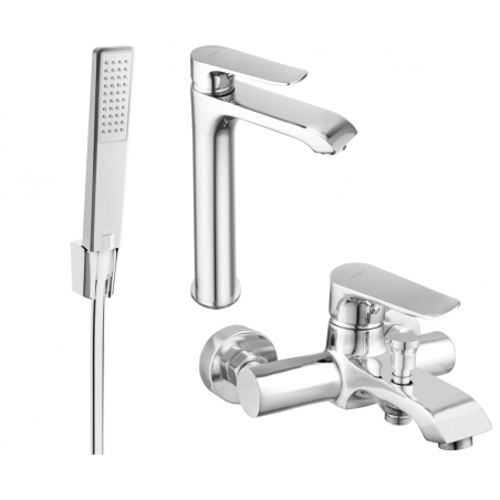 Mexen Pecos R72 zestaw wannowy, chrom - 72713R72-00