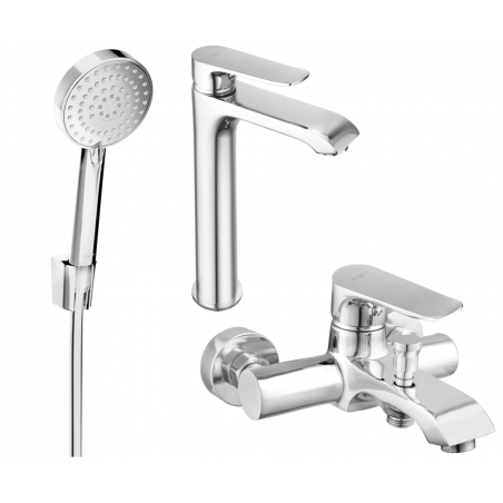 Mexen Pecos R75 zestaw wannowy, chrom - 72713R75-00