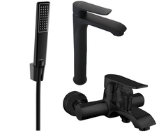 Mexen Pecos R72 zestaw wannowy, czarny - 72713R72-70