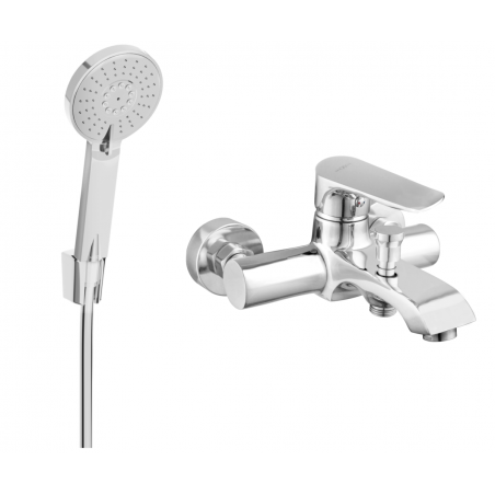 Mexen Pecos R40 bateria wannowa z zestawem prysznicowym, chrom - 7273R40-00