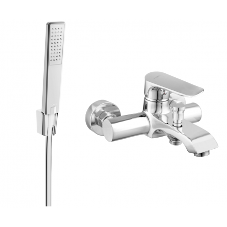 Mexen Pecos R72 bateria wannowa z zestawem prysznicowym, chrom - 7273R72-00