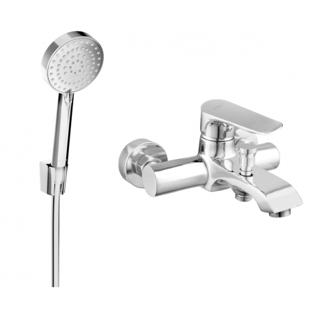 Mexen Pecos R75 bateria wannowa z zestawem prysznicowym, chrom - 7273R75-00