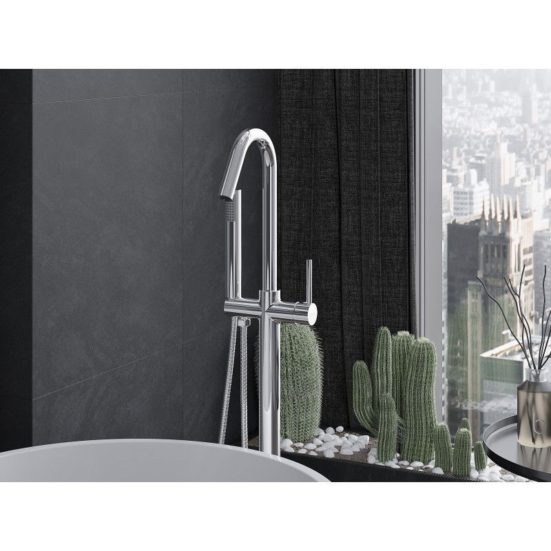 Mexen Gaja wolnostojąca bateria wannowa, chrom - 75333-00