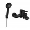 Mexen Pecos R40 bateria wannowa z zestawem prysznicowym, czarna - 7273R40-70