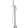 Mexen Leda wolnostojąca bateria wannowa, chrom - 75633-00