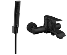 Mexen Pecos R72 bateria wannowa z zestawem prysznicowym, czarna - 7273R72-70